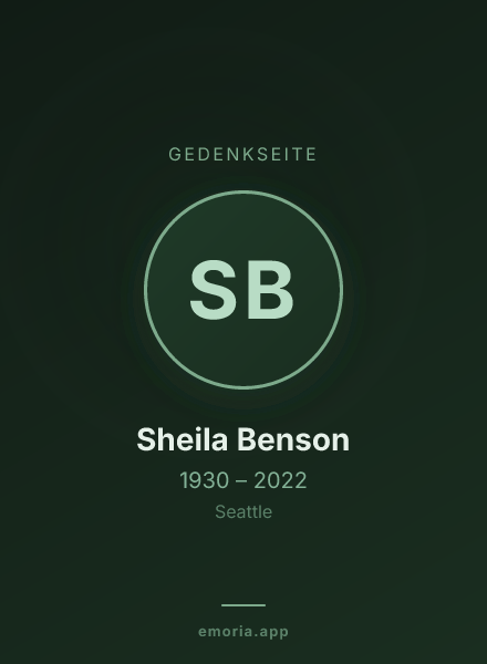Gedenkportrait von Sheila Benson