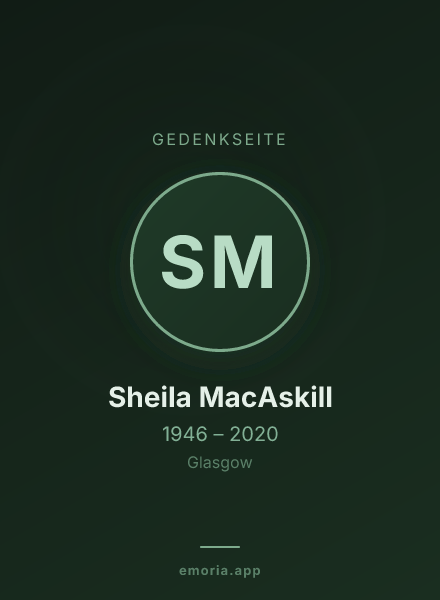Gedenkportrait von Sheila MacAskill