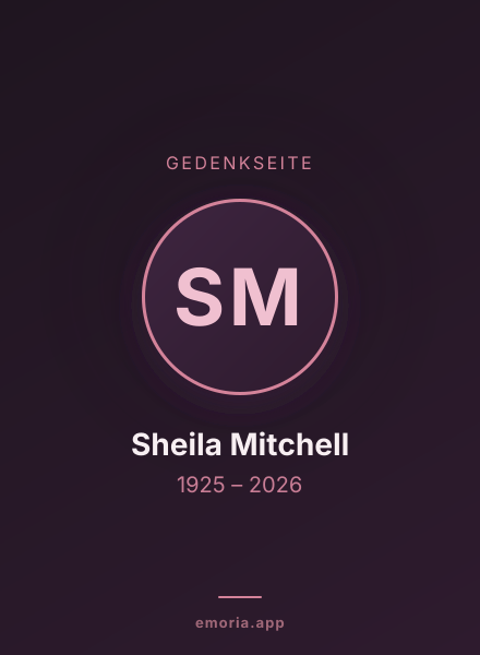 Gedenkportrait von Sheila Mitchell