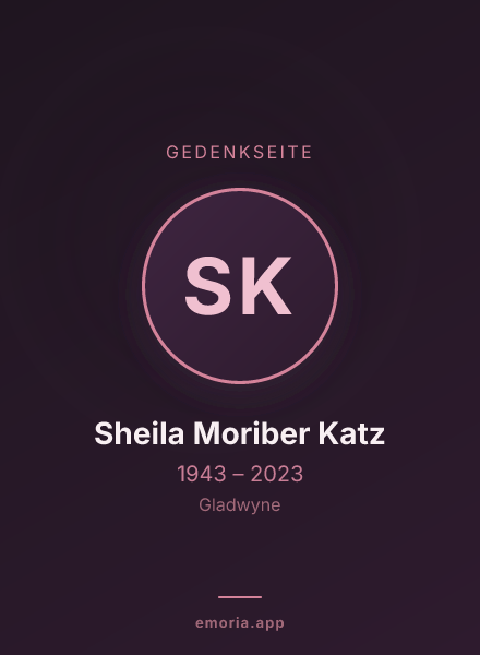 Gedenkportrait von Sheila Moriber Katz