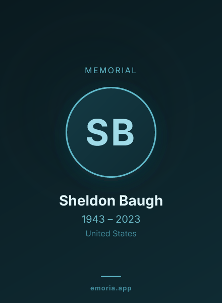 Memorial portrait of Sheldon Baugh