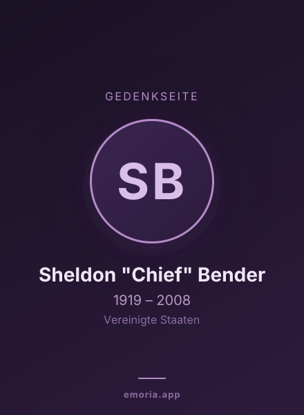 Gedenkportrait von Sheldon "Chief" Bender