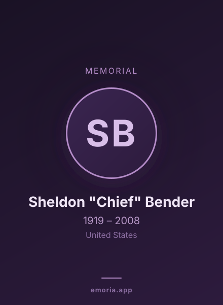 Memorial portrait of Sheldon "Chief" Bender