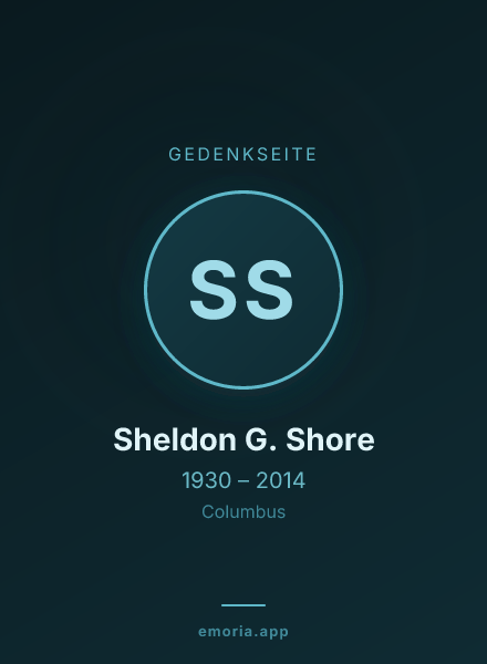 Gedenkportrait von Sheldon G. Shore