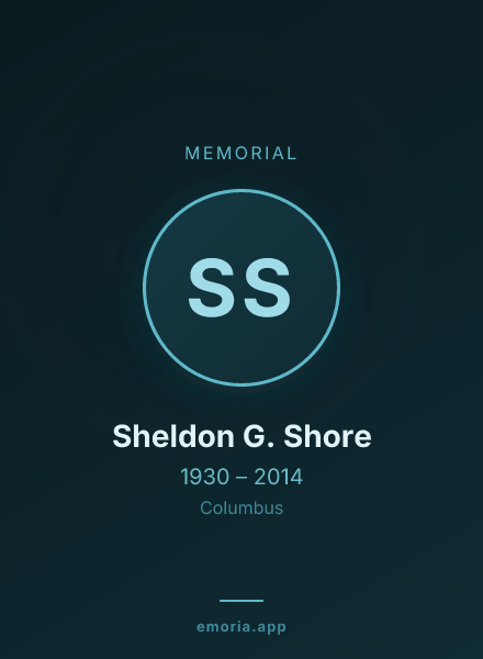 Memorial portrait of Sheldon G. Shore
