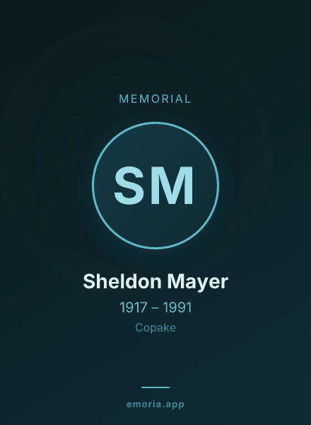 Memorial portrait of Sheldon Mayer
