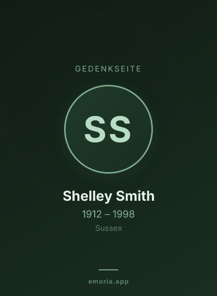 Gedenkportrait von Shelley Smith