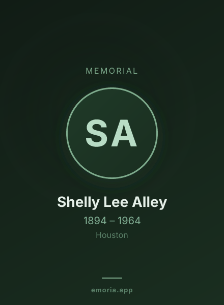 Memorial portrait of Shelly Lee Alley