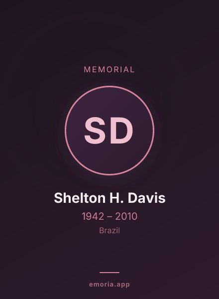 Memorial portrait of Shelton H. Davis