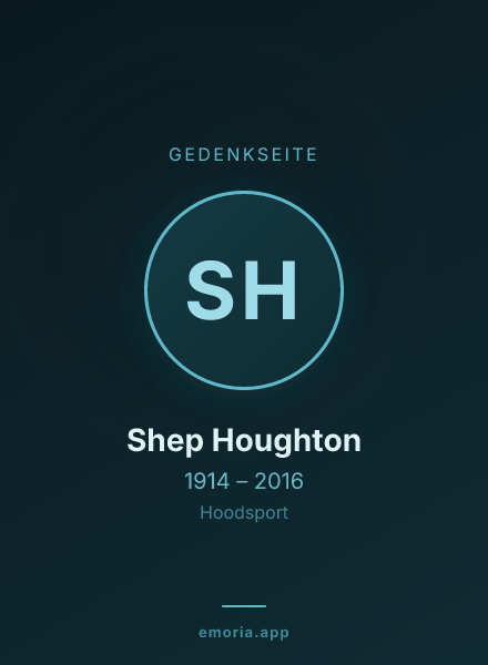 Gedenkportrait von Shep Houghton