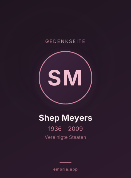 Gedenkportrait von Shep Meyers