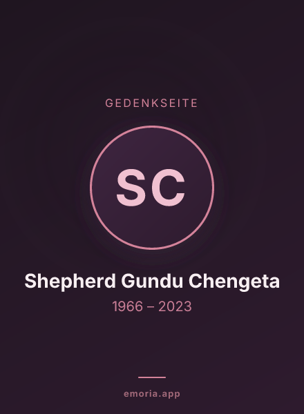Gedenkportrait von Shepherd Gundu Chengeta