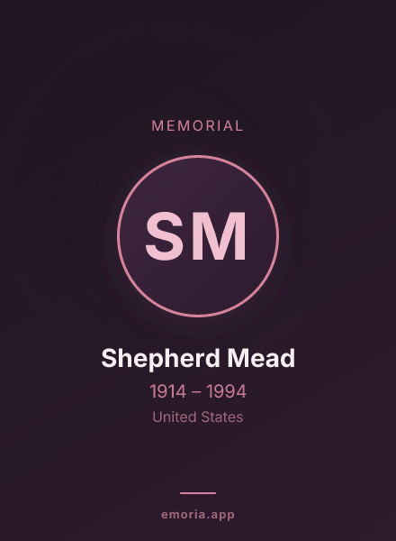 Memorial portrait of Shepherd Mead