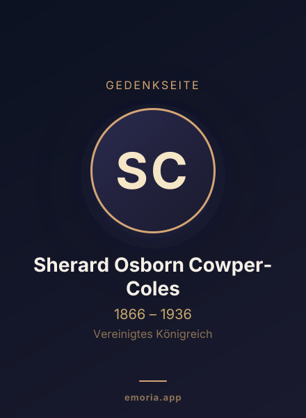 Gedenkportrait von Sherard Osborn Cowper-Coles