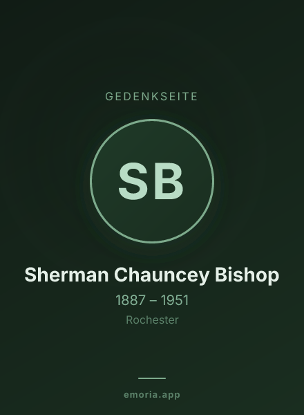 Gedenkportrait von Sherman Chauncey Bishop