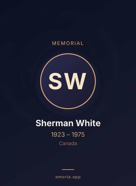 Memorial portrait of Sherman White