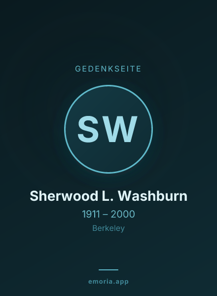 Gedenkportrait von Sherwood L. Washburn