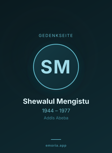 Gedenkportrait von Shewalul Mengistu
