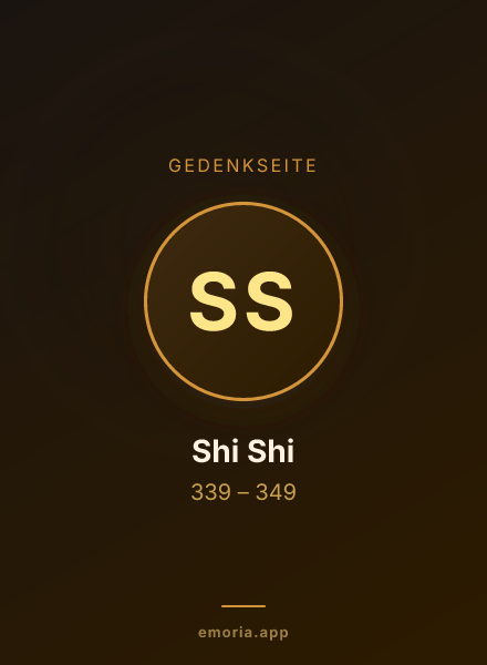 Gedenkportrait von Shi Shi