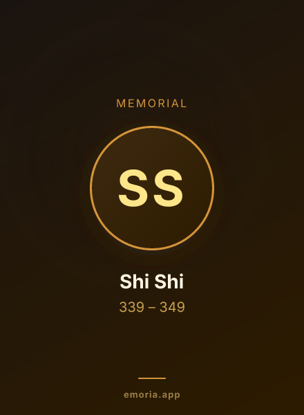 Memorial portrait of Shi Shi