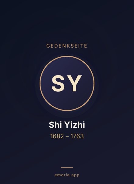 Gedenkportrait von Shi Yizhi