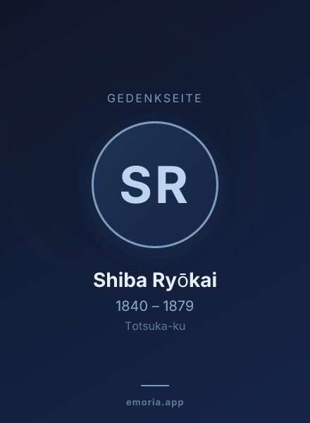 Gedenkportrait von Shiba Ryōkai