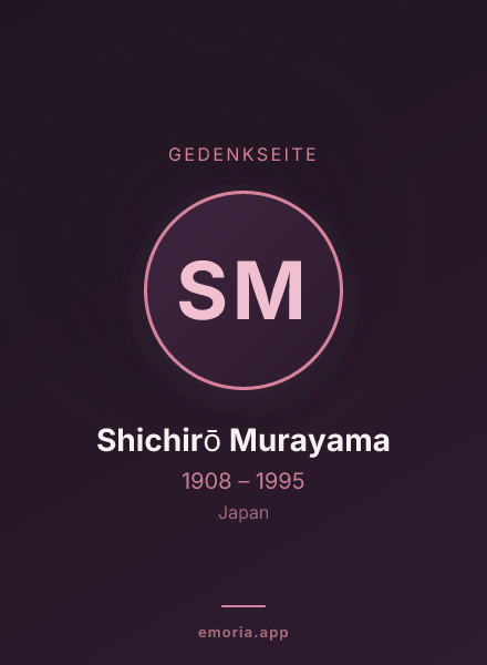 Gedenkportrait von Shichirō Murayama
