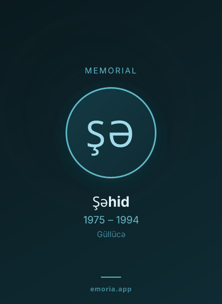 Memorial portrait of Şəhid