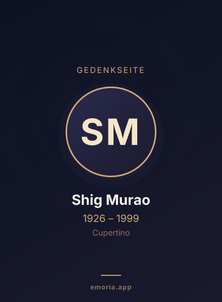 Gedenkportrait von Shig Murao