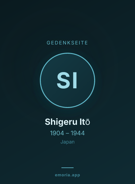 Gedenkportrait von Shigeru Itō