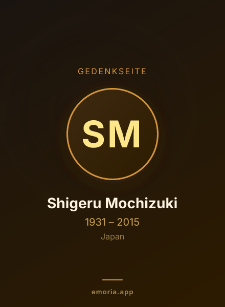 Gedenkportrait von Shigeru Mochizuki