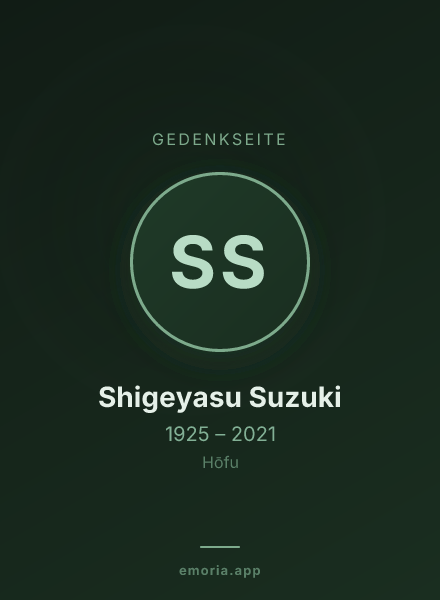 Gedenkportrait von Shigeyasu Suzuki