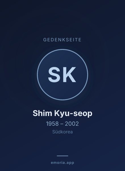 Gedenkportrait von Shim Kyu-seop