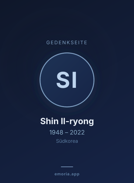 Gedenkportrait von Shin Il-ryong