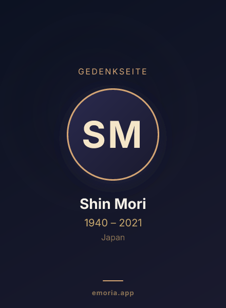 Gedenkportrait von Shin Mori
