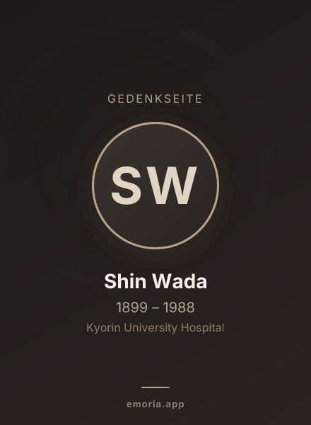 Gedenkportrait von Shin Wada