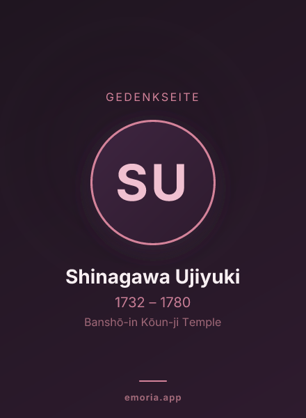 Gedenkportrait von Shinagawa Ujiyuki