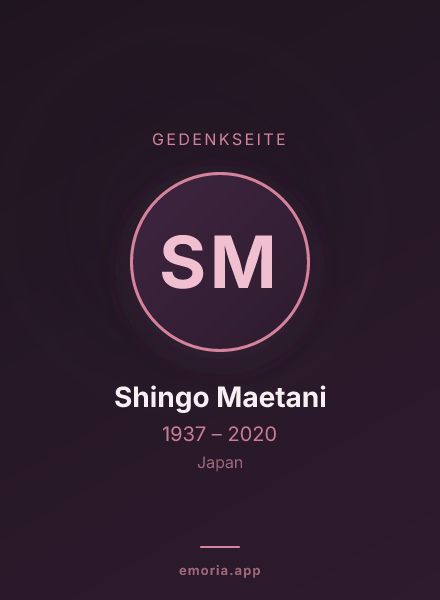 Gedenkportrait von Shingo Maetani
