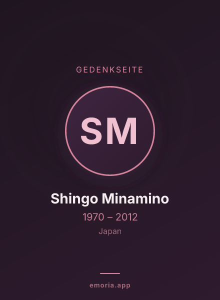 Gedenkportrait von Shingo Minamino