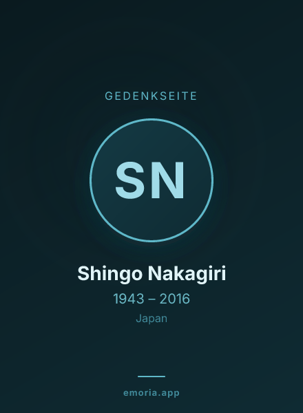 Gedenkportrait von Shingo Nakagiri