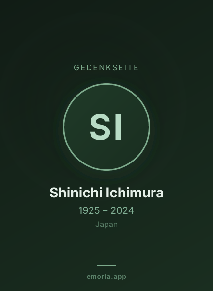 Gedenkportrait von Shinichi Ichimura