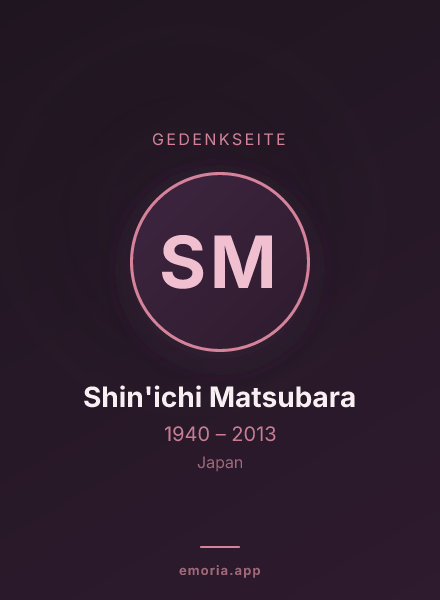 Gedenkportrait von Shin'ichi Matsubara