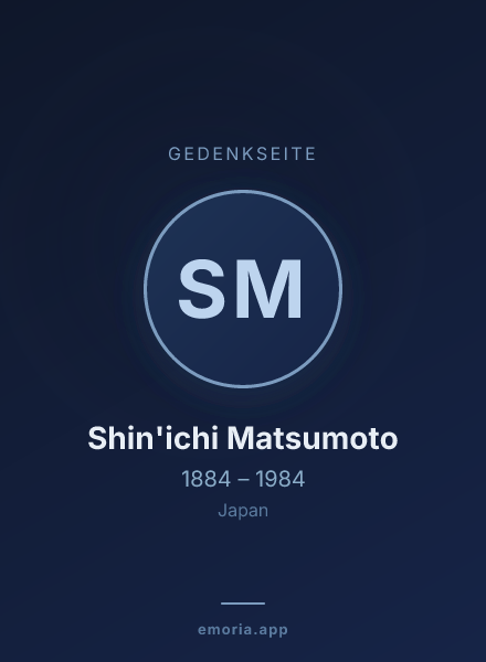 Gedenkportrait von Shin'ichi Matsumoto