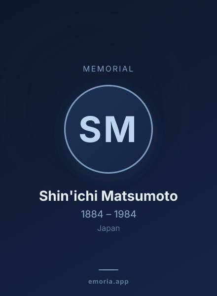 Memorial portrait of Shin'ichi Matsumoto