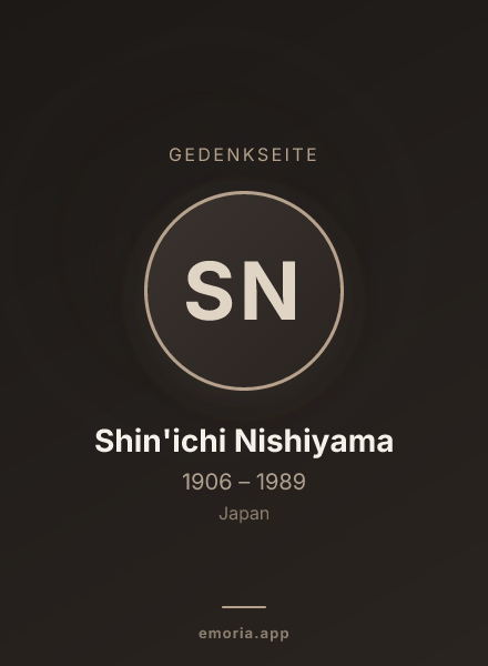 Gedenkportrait von Shin'ichi Nishiyama