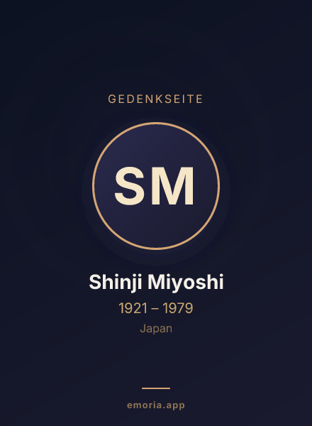 Gedenkportrait von Shinji Miyoshi