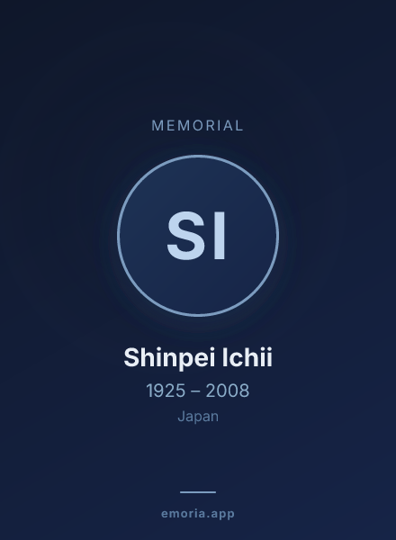 Memorial portrait of Shinpei Ichii