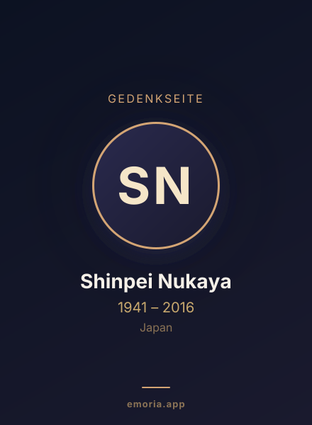 Gedenkportrait von Shinpei Nukaya