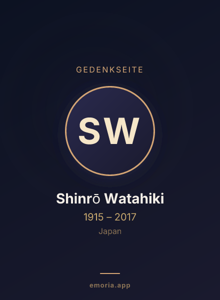 Gedenkportrait von Shinrō Watahiki