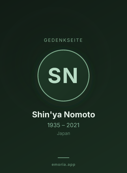 Gedenkportrait von Shin'ya Nomoto